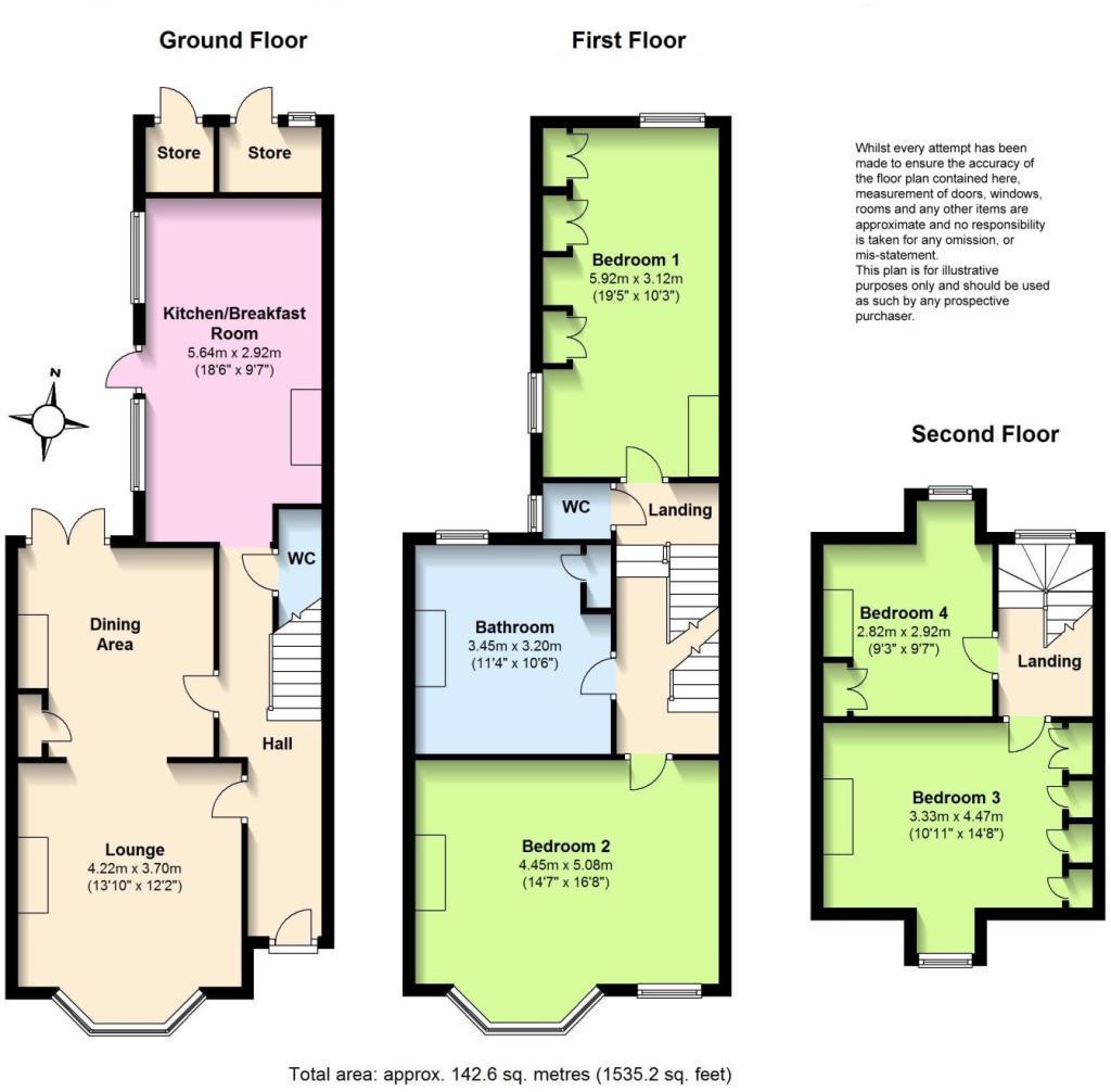 Floor Plan | House - Terraced | Elizabeth Road, Worthing | For Sale